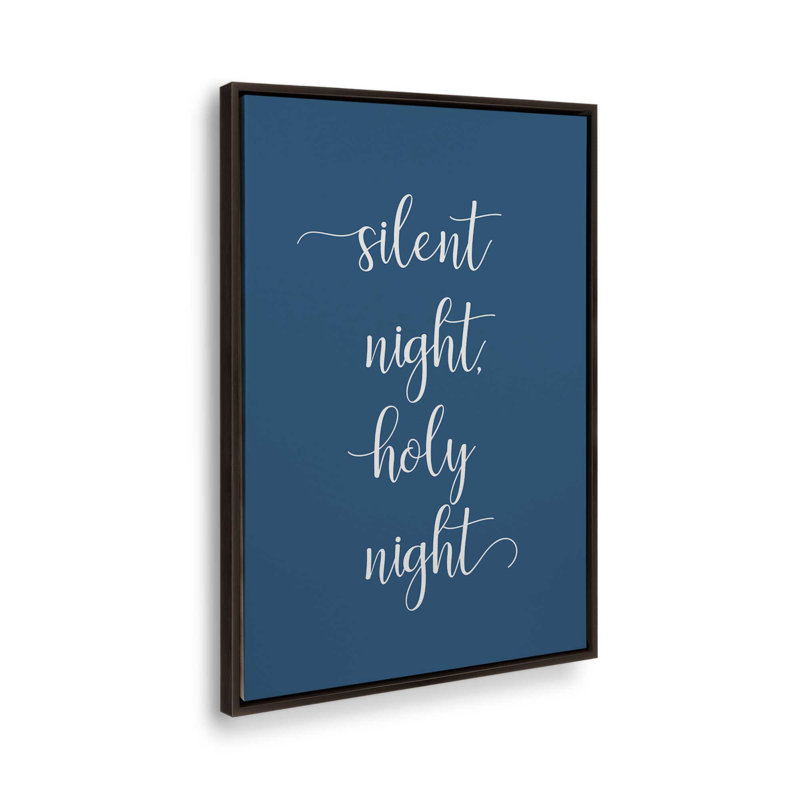 «Silent Night», reproduction d'art sur toile, H 30,75 po x l 20,75 po, Or poli