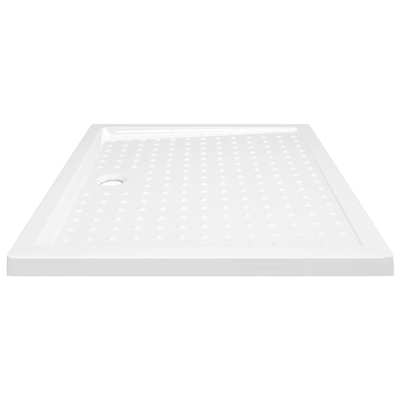 Jaimes Plastic Shower Tray - White, Centre, 4cm H x  100cm W x 80cm D