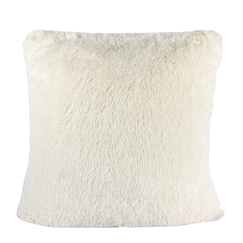  Housse de coussin carré et insert, 20 po x 20 po, Housse de coussin seulement - sans coussin, Crème, crème