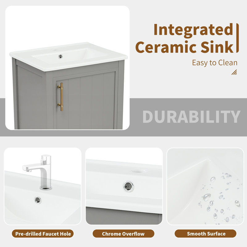 20'' Single Bathroom Vanity Base Only