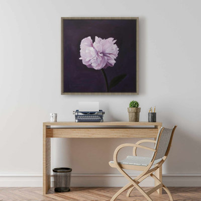 Magnifique toile mauve à motif floral - Chambre à coucher romantique