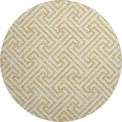 Premium Machine Washable Tweedy Gold Rug
