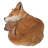 Fox Pup Sleeping Statue