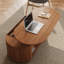 Table basse en bois à plateau relevable de 43 pouces, table basse centrale avec compartiment de rangement caché et tablette ouverte pour le salon, appartement, petit espace, brun-1735463517-1723783895