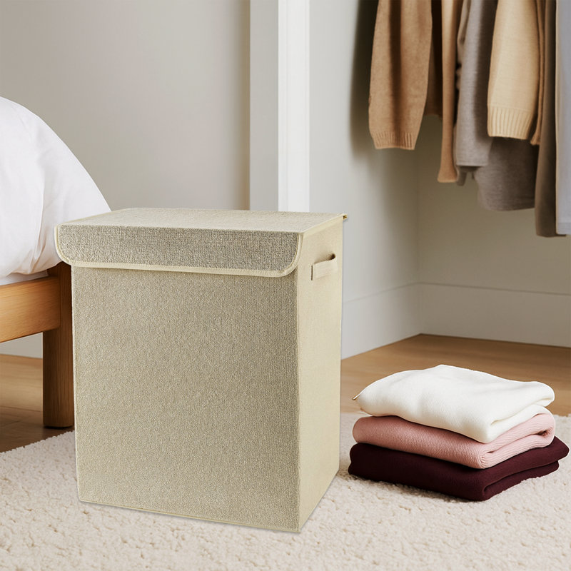Boîte de rangement en feutre 100% terrycloth 67L avec supports