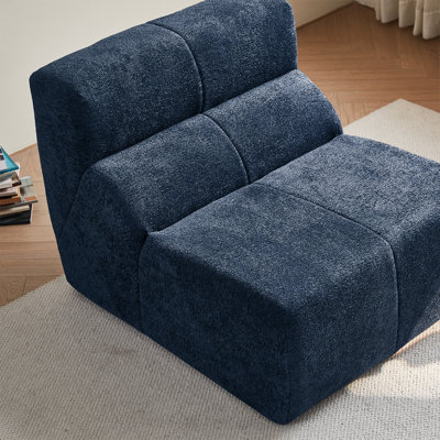 Fauteuil simple luxueux en molleton bouclé Luxury