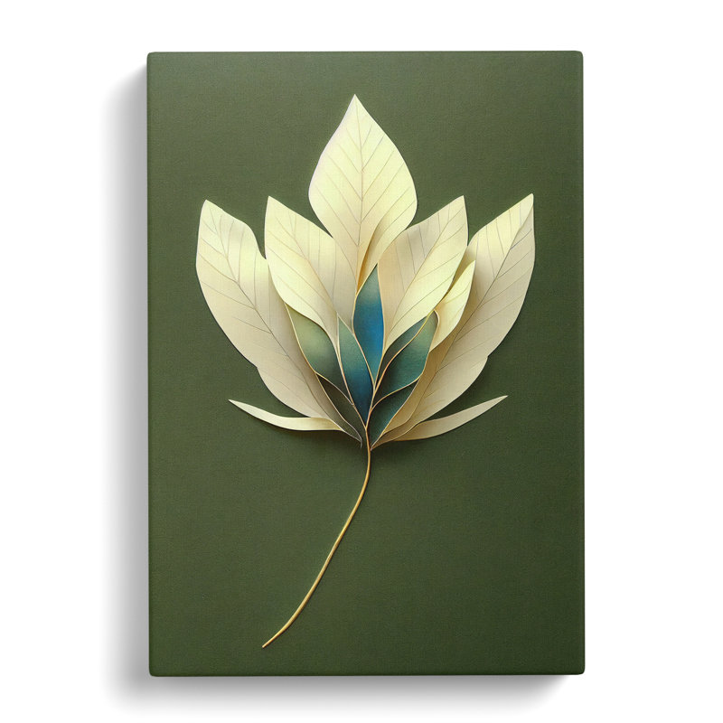 Lovable Leaf - Wrapped Canvas, 50cm H x 35cm W x 3cm D