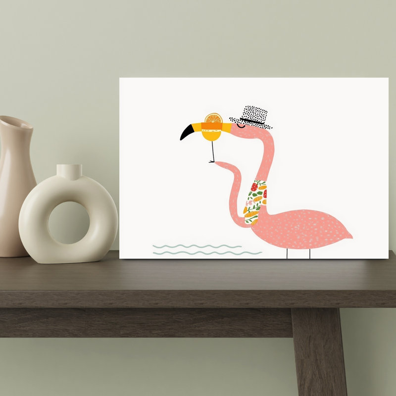 «Flamingo Cocktail», H 12 po x l 18 po