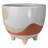 Berthille Ceramic Desert Sun Moon Footed Cachepot 