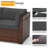 10 Person Outdoor Rattan Modular Sectional Seating Group with Firepit Table-316330030-306401422