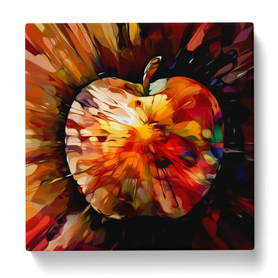 Apple Abstract No.1 - Wrapped Canvas - Framed Print