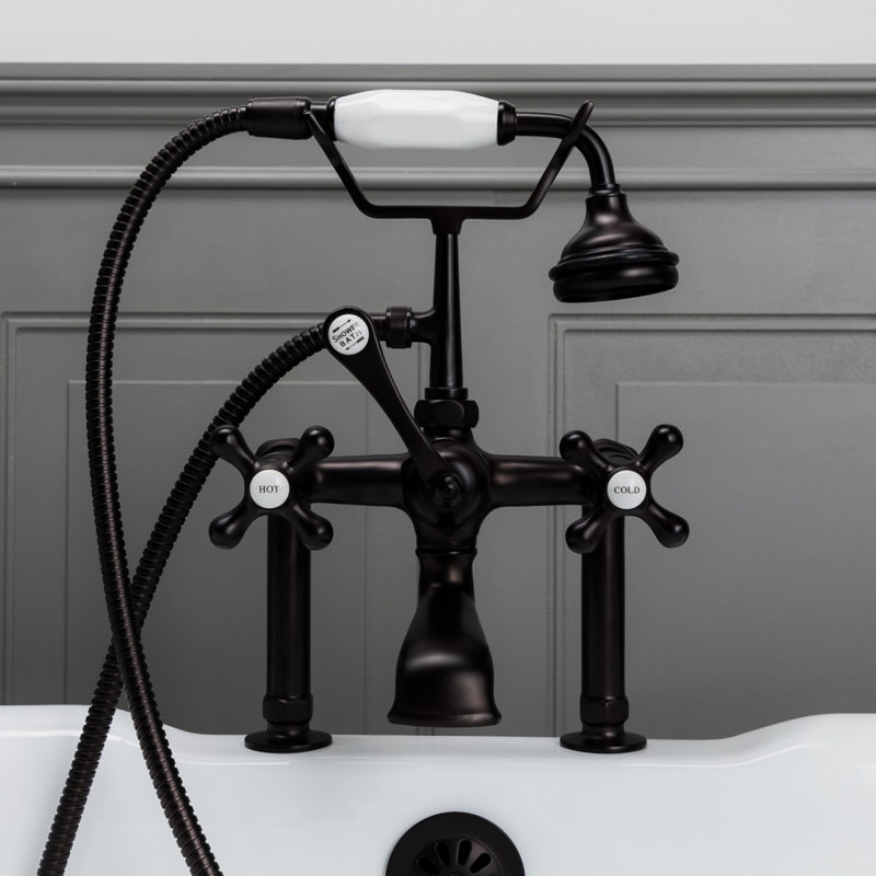 Deck Tub Spout with Diverter, Oil Rubbed Bronze