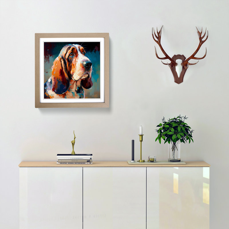 Single Picture Frame Print on Wood, Oak