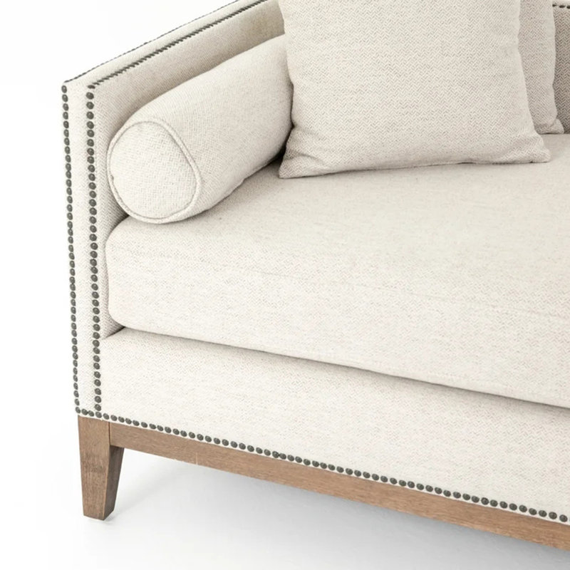 Chaise longue élégante avec structure en bois massif