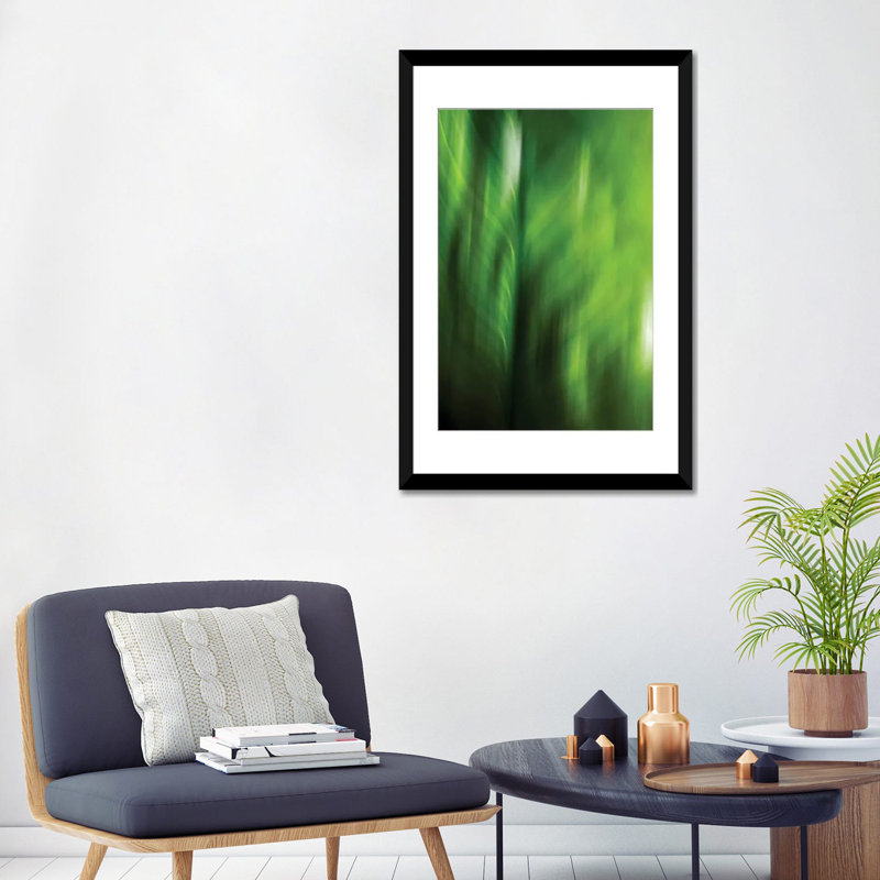 «Organic V» par PI Studio - Impression sur toile tendue sur châssis, H 32 po x l 24 po x P 1 po, Papier d'art encadré noir