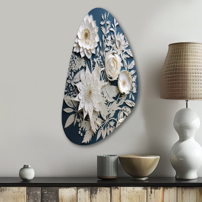 Whitehaven - Bouquet Fall Shape Assymterical Metal Wall Art