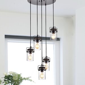 Lytle 5 - Light Cluster Cylinder Pendant