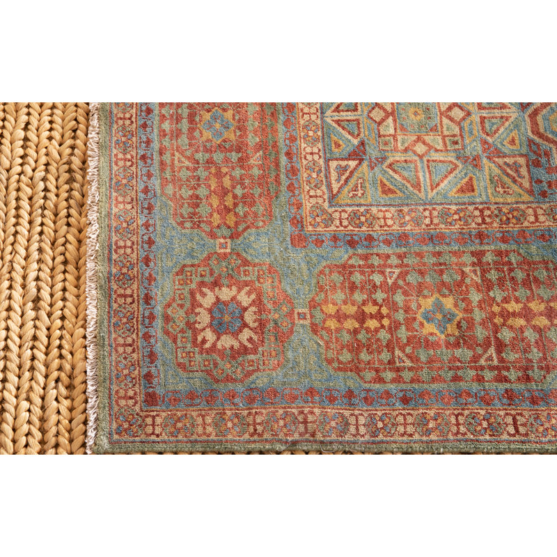 Mamluk Wool Oriental Area Rug, Rectangle 9' x 12'