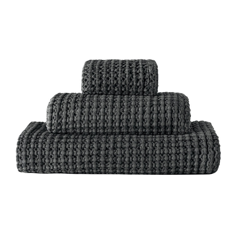 Aura Waffle Hand Towel, Storm, Medium
