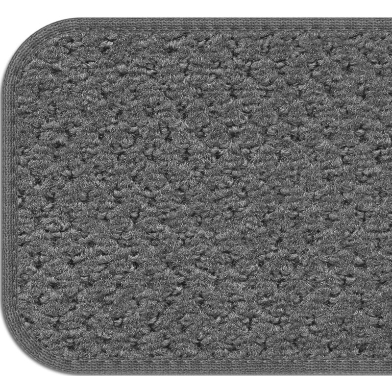 Tapis d'escalier gris, Rectangle 8 po x 2 pi 6 po, gris