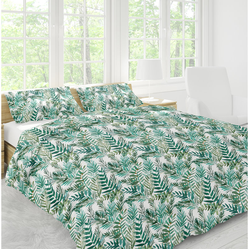 Sateen Floral Duvet Cover, Twin/Twin XL Duvet Cover + 1 Sham
