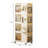 4-Tier Rolling Storage Bookcase With Wheels, Mobile  Multifunction Utility Rolling Storage Organizer