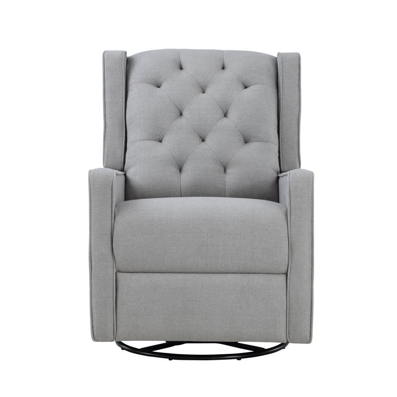 Bryton Swivel Recliner Glider, Pebble