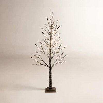 Lighted Icy Twig Tabletop Tree