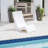 Step2 White Vero In-Water Pool Chair and Patio Lounger