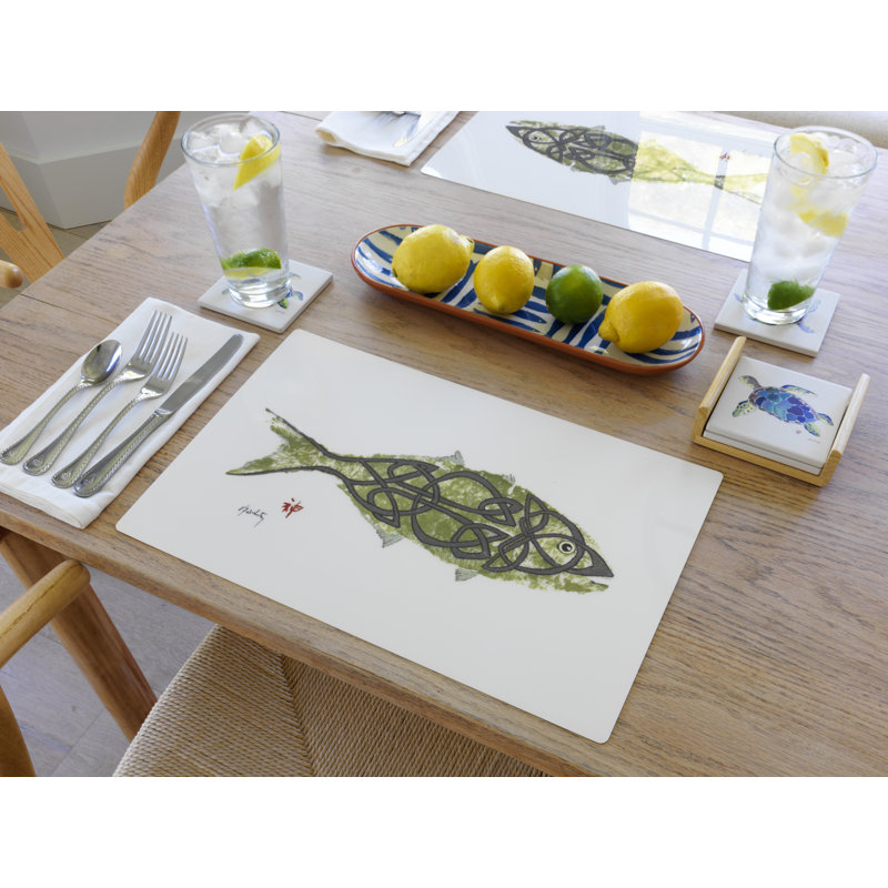 Napperon Celtic Fish - ensemble de 4 décorations de table