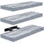Ensemble de 3 tablettes flottantes longues avec fixation invisible Sorbus - bleu, 16 po-1450272125