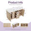 Meuble-lavabo double 59,3 po avec structure en bois massif et lavabo