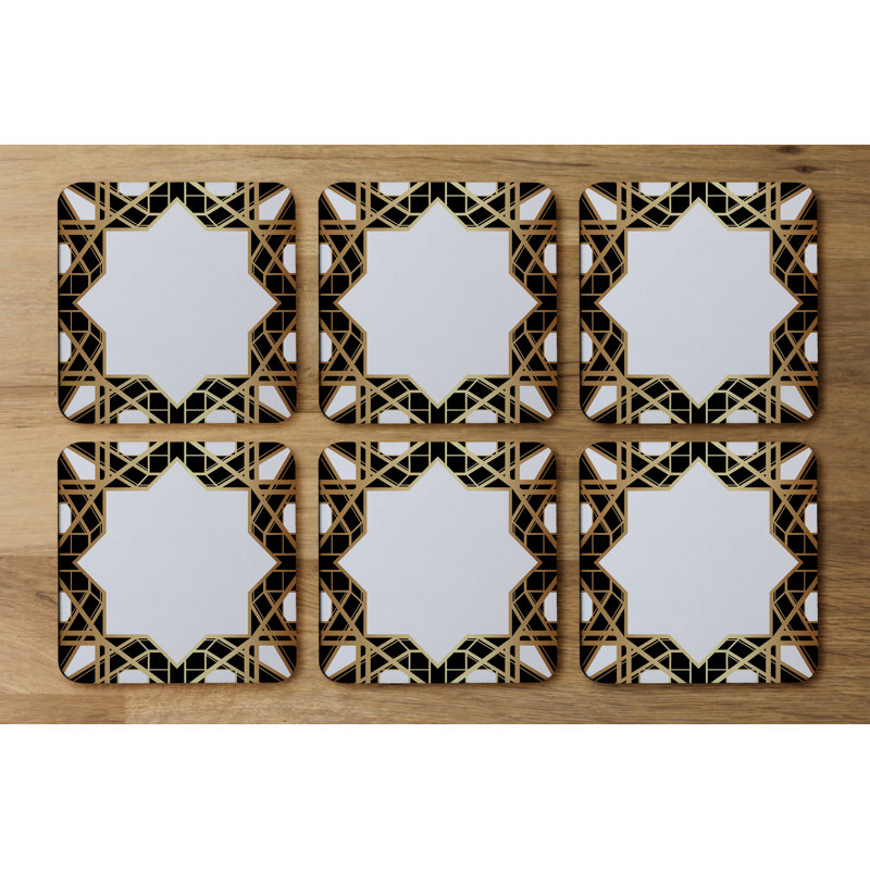 Square 6 Piece Coaster Set