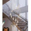 120" Long Crystal Raindrop Chandeliers 12-Light Silver Metal Pendant Light 3000-6000K Dimmable LED
