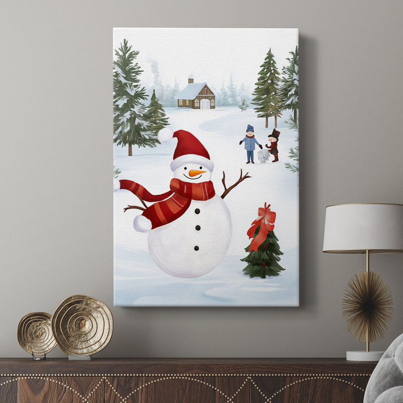 Art de Noël des Fêtes de Noël - galerie sur mesure Cavas, H 27 po x l 18 po