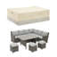 Housse de mobilier de patio robuste pour canapé modulaire d'extérieur-75105187
