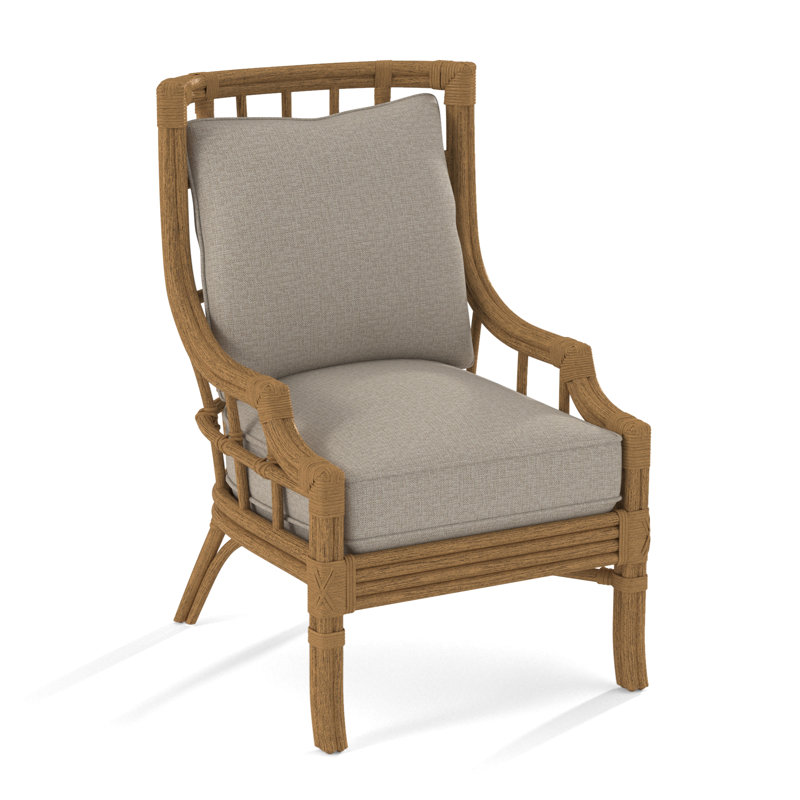 Fauteuil large 28,5 po Seville, Miel, Tissu beige performant - 0851-73