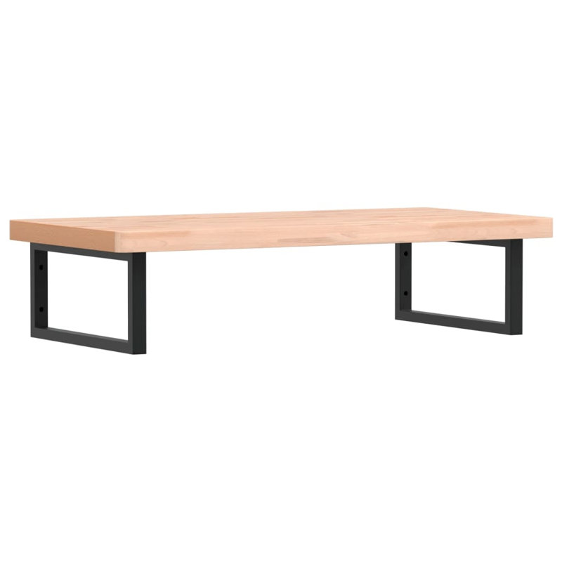 Bryonna 100cm Solid Wood Bathroom Vanity Top, Beech/Black