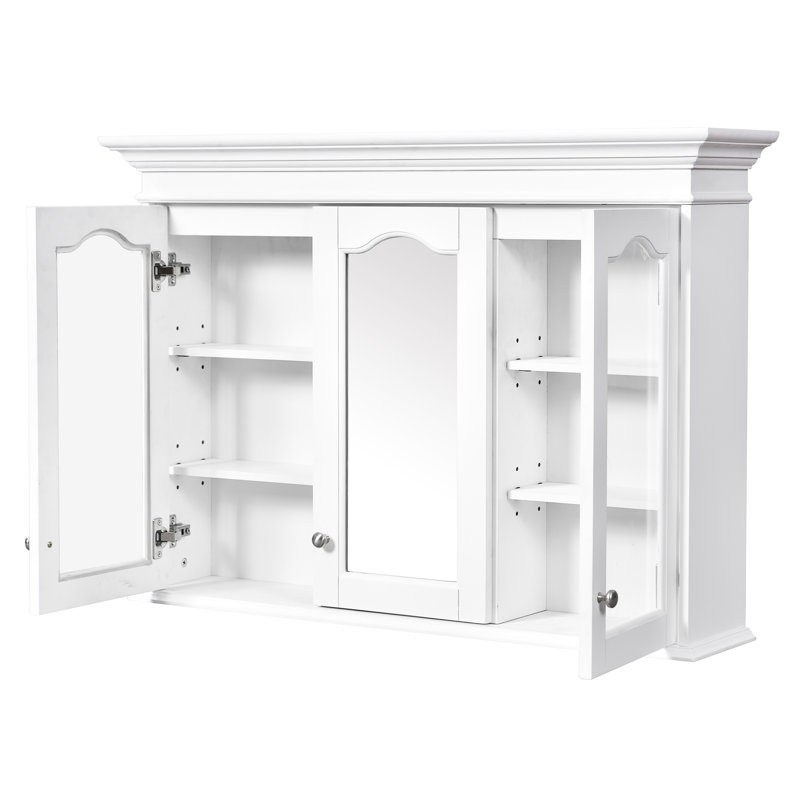Armoire de rangement pour salle de bain de 40 po avec portes miroir