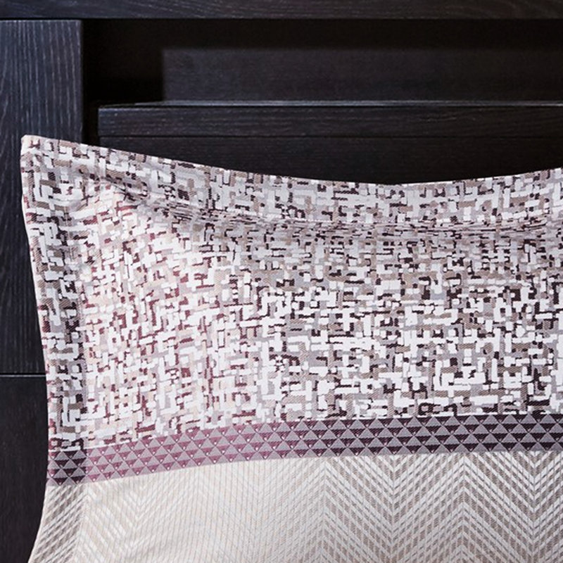 Édredon 7 pièces pour grand lit mauve luxueux 7 pièces, Mauve, Grand édredon et 6 pièces supplémentaires
