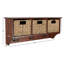 Solid + Manufactured Wood Wall Organizer-810463491