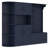 Multifunctional Left-Right Combination Hall Cabinet (Can Be Used Separately) With Storage And 4 Hooks, Storage Cabinet/ Hall Tree 2 In 1 For Living Room, Kitchen And Hallway, Antique Blue-823404596