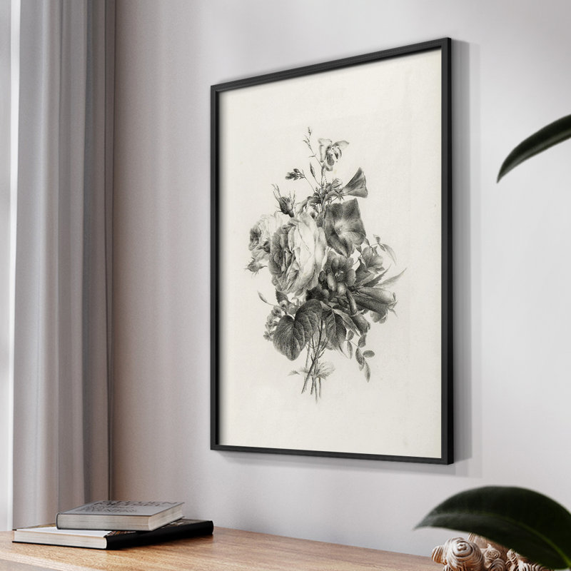 sur papier, Noir, H 10 po x l 8 po