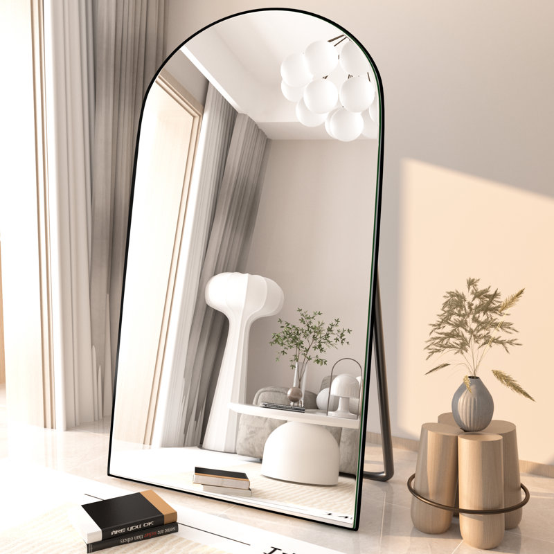 Miroir sur pied pleine longueur Classic, Noir, H 71 po x l 32 po