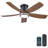 41" Flush Mount Ceiling Fan With Light And Remote/app Control-710461774