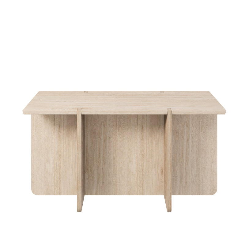 ENGAWA Natural White Oak Bench, Brown