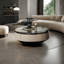 Table basse ronde en pierre micro-cristalline-110943646
