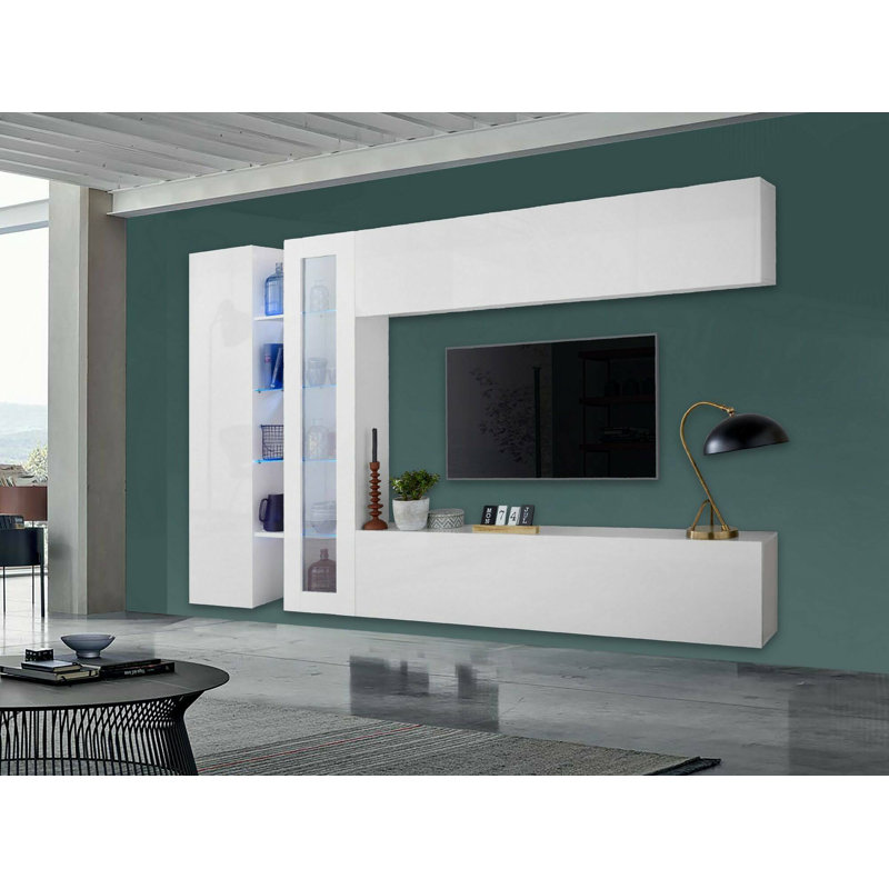 Casilda Rectangle Accent Cabinet, Glossy White
