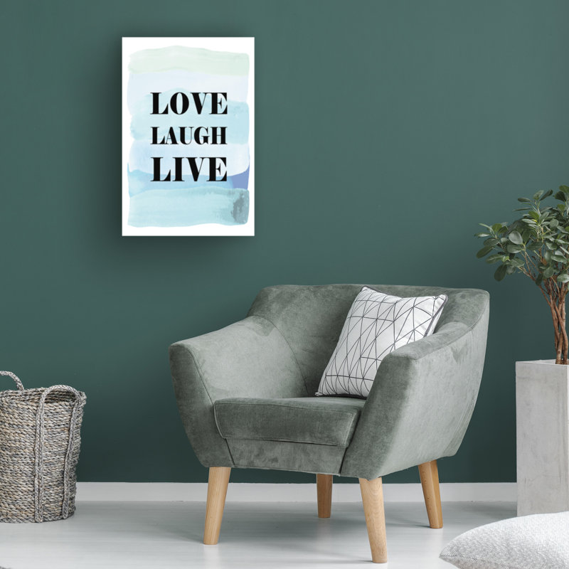 Art sur toile Martina Love Laugh Live