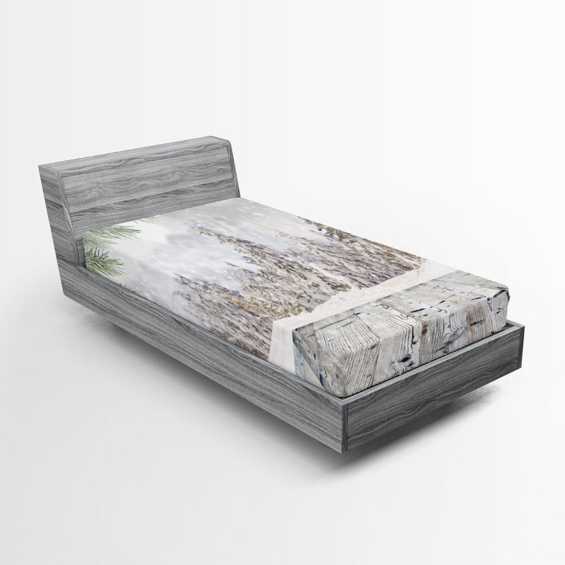 Ensemble de 2 draps-housses Ambesonne, Drap-housse de taille simple